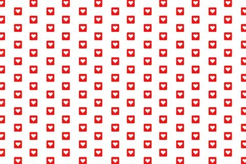 Heart seamless pattern background for love or Valentines Day. Pink and red Stock Illustration