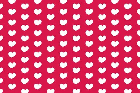 Heart seamless pattern background for love or Valentines Day. Pink and red Stock Illustration