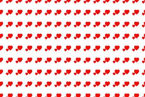 Heart seamless pattern background for love or Valentines Day. Pink and red Stock Illustration