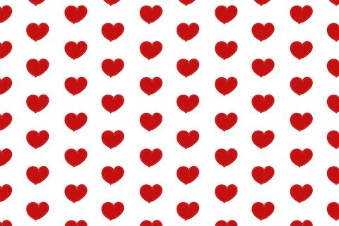 Heart seamless pattern background for love or Valentines Day. Pink and red Stock Illustration