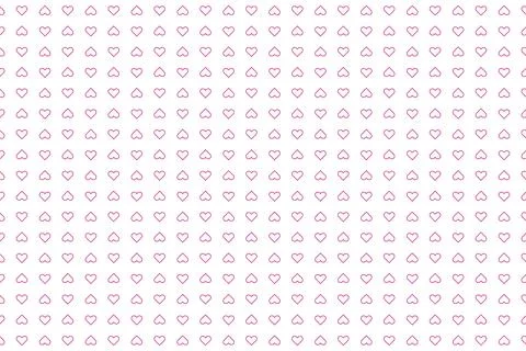 Heart seamless pattern background for love or Valentines Day. Pink and red Illustrazione stock