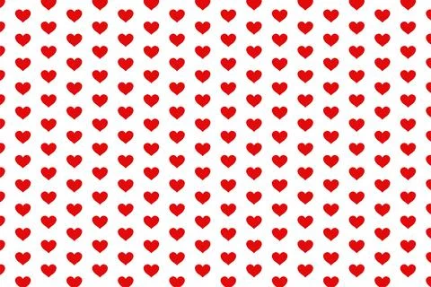 Heart seamless pattern background for love or Valentines Day. Pink and red Stock Illustration