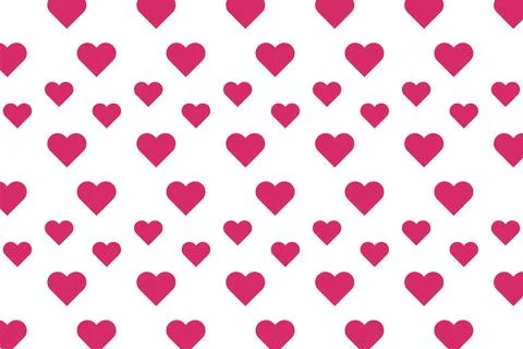 Heart seamless pattern background for love or Valentines Day Illustrazione stock