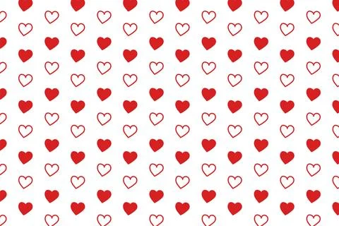 Heart seamless pattern background for love or Valentines Day Illustrazione stock