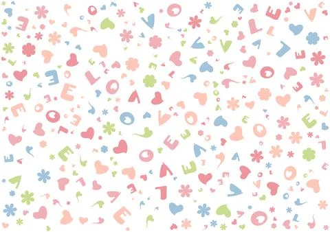Heart seamless pattern for background, vector illustration. Stock Illustration