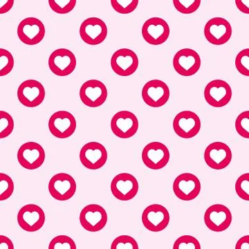 Heart  - Seamless Pattern. heart background - Vector.  Love, wedding, Valenti Stock Illustration