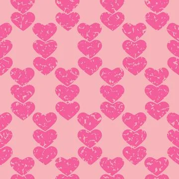 Heart seamless pattern for package design and holiday anniversary wedding, gr Illustrazione stock