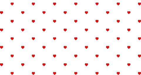 Heart seamless pattern valentine vector love cartoon scarf isolated illustrat Foto stock
