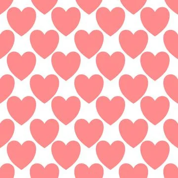 Heart Seamless Pattern Vector background Stock Illustration
