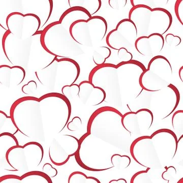 Heart ,  seamless pattern , vector illustration 스톡 일러스트