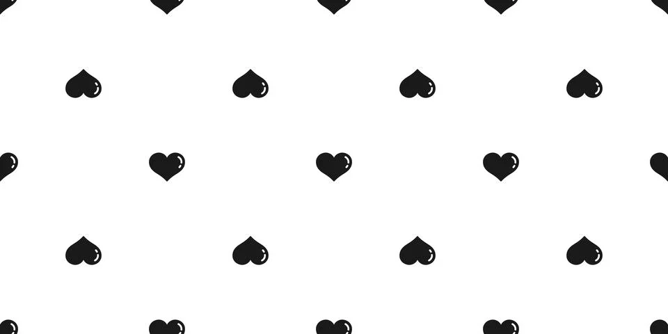 Heart Seamless pattern vector valentine isolated bubble cartoon doodle 스톡 일러스트