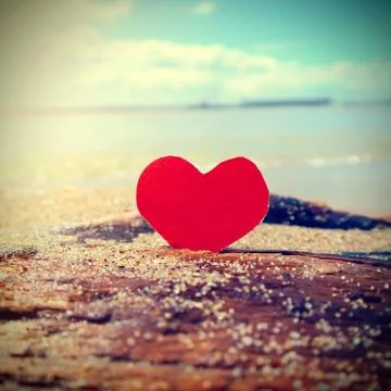Heart on the Seashore Foto stock