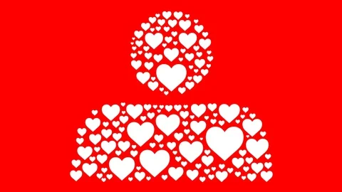 Heart Shape 3 動画素材 128127074