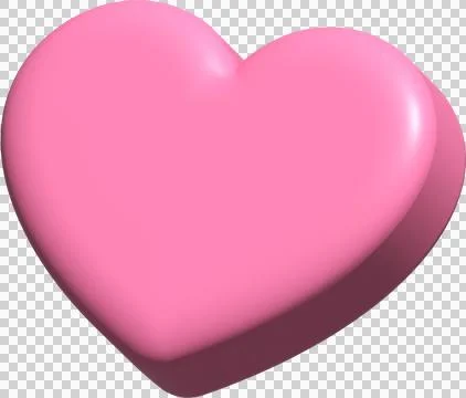 Heart shape 3d, speech bubble heart, love icon, emoji heart, chat cute, 3d .. Stock-Illustration