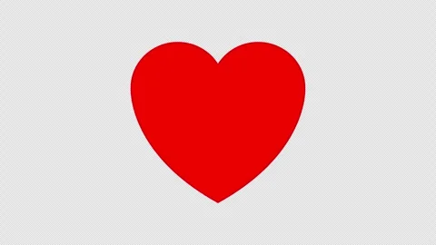 Heart shape animation. 4K resolution. Alpha channel. Stock Footage 261502454