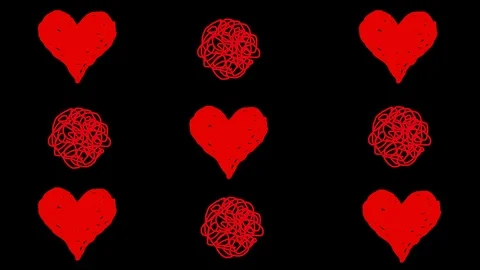 Heart Shape Animation. Stock Footage 116111309