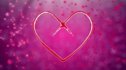 Heart shape animation including alpha map Vidéo 20608595