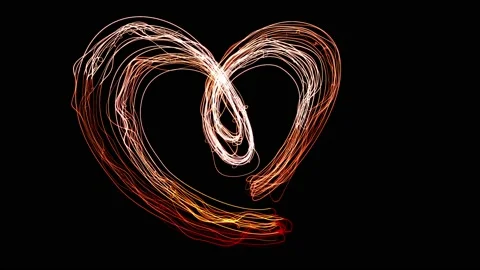 Heart shape animation seamless loop Stock Footage 101900510