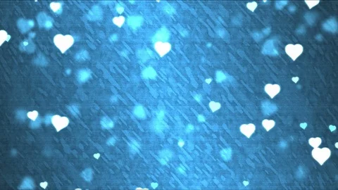 Heart Shape Background Animation - Loop Blue Stock Footage 71832170