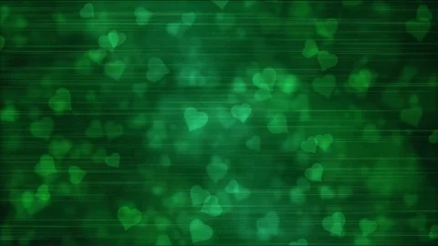 Heart Shape Background Animation - Loop Green Stock Footage 82663877
