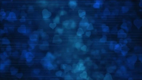 Heart Shape Background Animation - Loop Blue Stock Footage 82665853