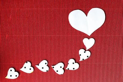 Heart shape on black background Stock Photos