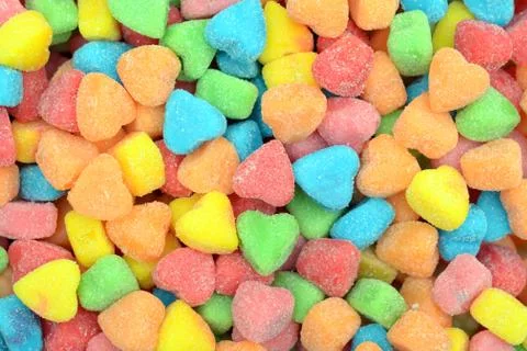 Heart shape candies Stock Photos