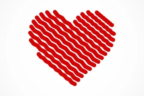 Heart shape for celebrations, vector Stock-Illustration