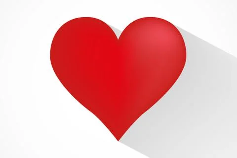 Heart shape for celebrations, vector Stock Illustration