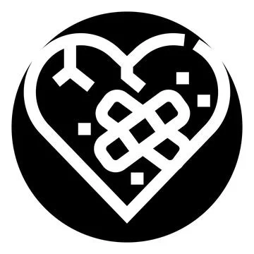 Heart shape with celtic knot representing eternal love Stock Illustration