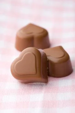 Heart shape chocolate Foto stock