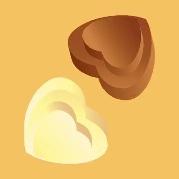 Heart Shape Chocolates Stock-Illustration