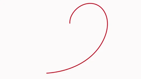 Heart shape continuous one line drawing video. Stock Footage 302089917