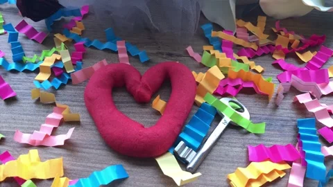 Heart shape cookie. Stock Footage 272621445