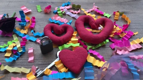 Heart shape cookie. Stock Footage 272621678