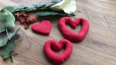 Heart shape cookie. 스톡 동영상 272623041