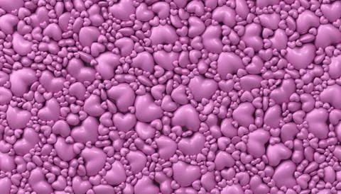 Heart shape cutouts on the table Illustration