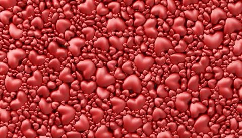 Heart shape cutouts on the table Stock Illustration