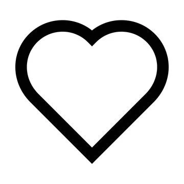 Heart shape dashed symbol icon vector for creative graphic design ui element  스톡 일러스트