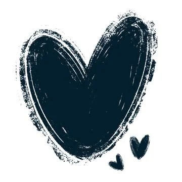 Heart shape design for love symbols. Set Illustrazione stock