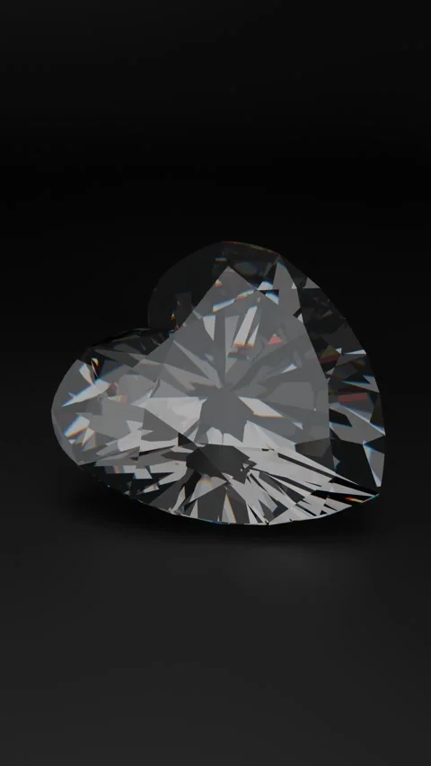 Heart shape diamond 库存影片 284048167