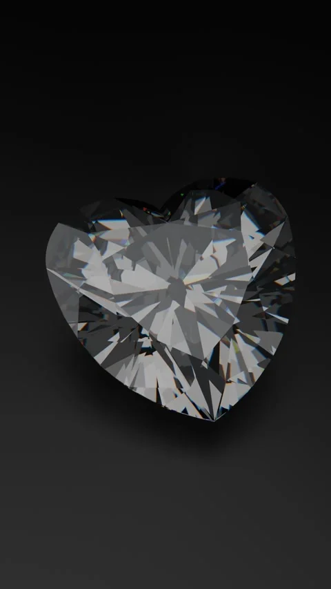 Heart shape diamond Stock Footage 284048169