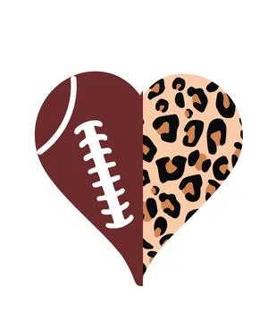 A heart shape is divided vertically, with one half being solid black and the  Stock Illustration