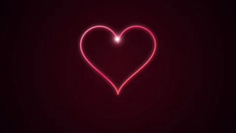 Heart Shape Formation on Dark Red Background Vidéo 331224804