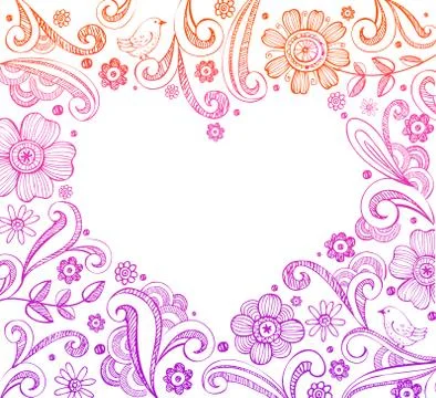 Heart shape frame Stock Illustration