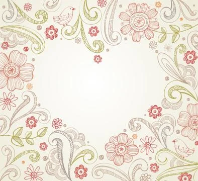 Heart shape frame Stock Illustration