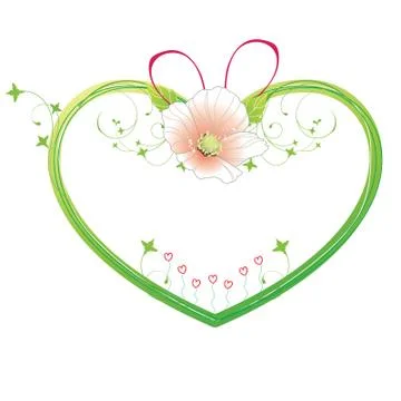 Heart shape frame Stock Illustration