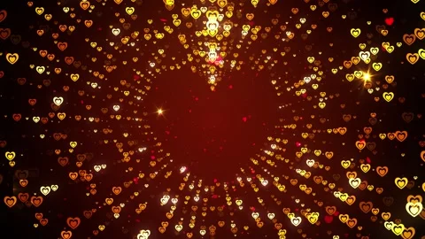 Heart Shape Glitters Background 库存影片 348020818