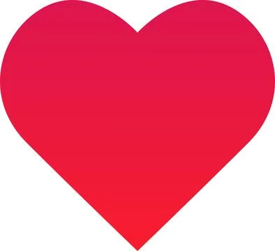 Heart shape gradient icon. Stock Illustration