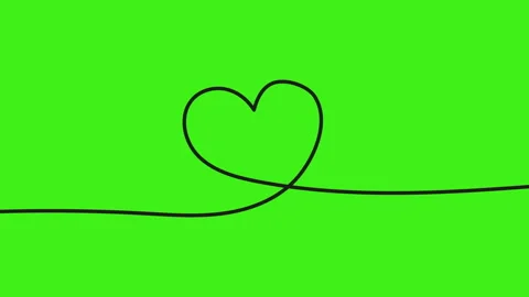 Heart shape. Hand-drawn greeting animation. Stock Footage 225861952